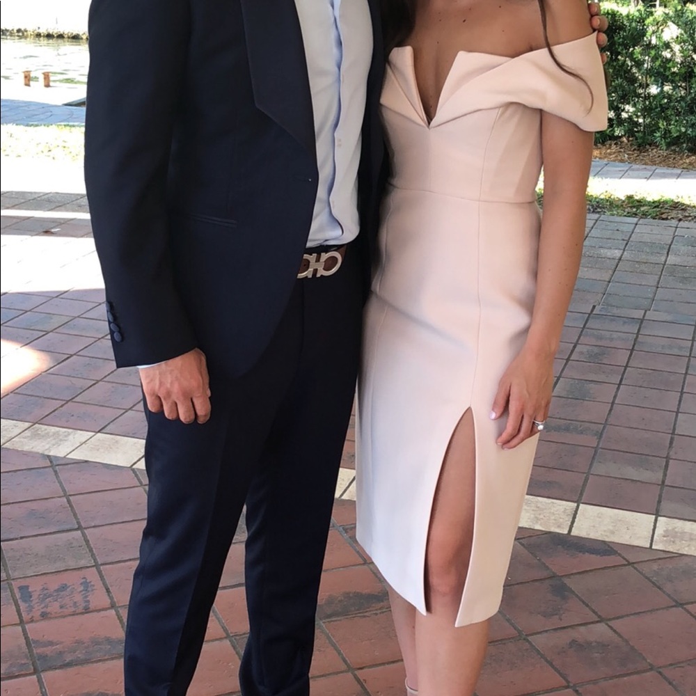 Blush bcbg dress